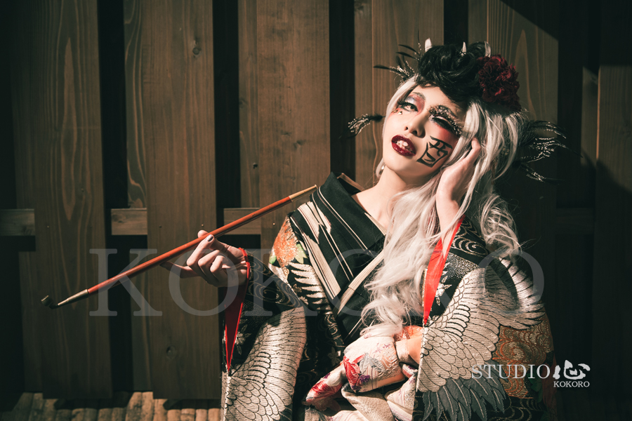 京都 嵐山 花魁 体験 着物 化粧 ヘアメイク