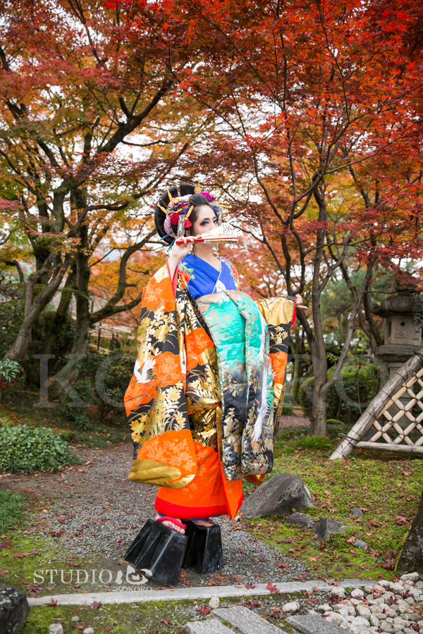 京都 花魁 体験 写真 カメラ 撮影 着物 レンタル 化粧 メイク ヘアメイク 旅行 観光