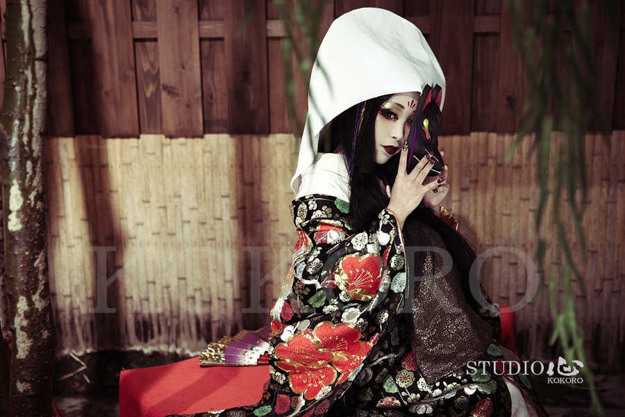 京都 花魁体験 狐の嫁入り 着物 化粧 ヘアメイク 