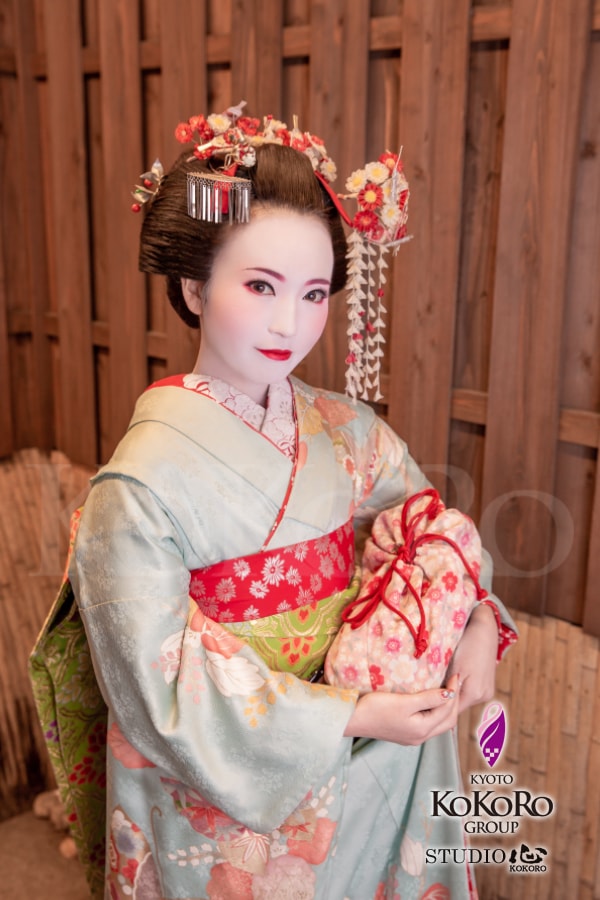 京都 祇園 つまみ細工 髪飾り 花簪 舞妓さん 芸妓 花かんざし 水仙 3月 