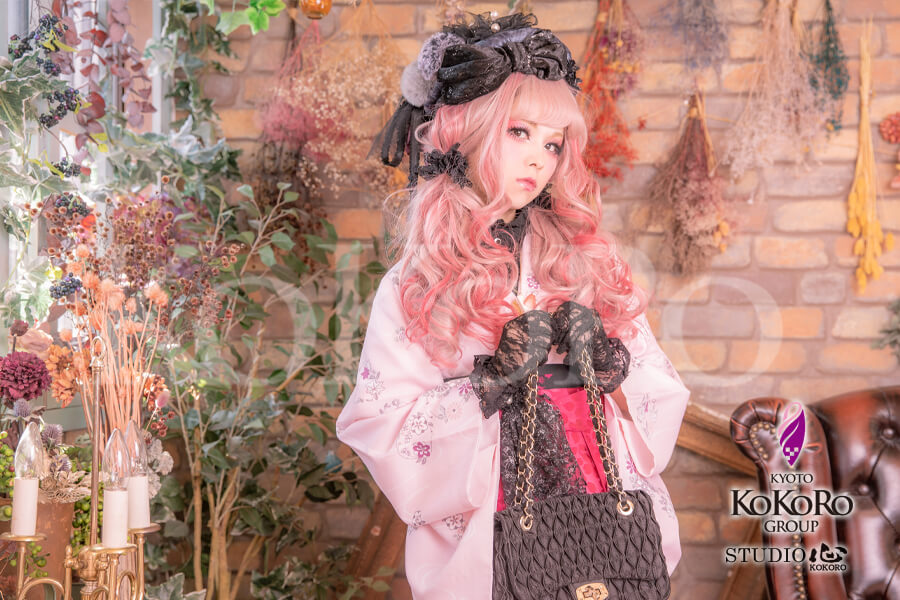 ピンク ブラック ゴシック ブログ 舞妓体験 花魁体験 Studio心