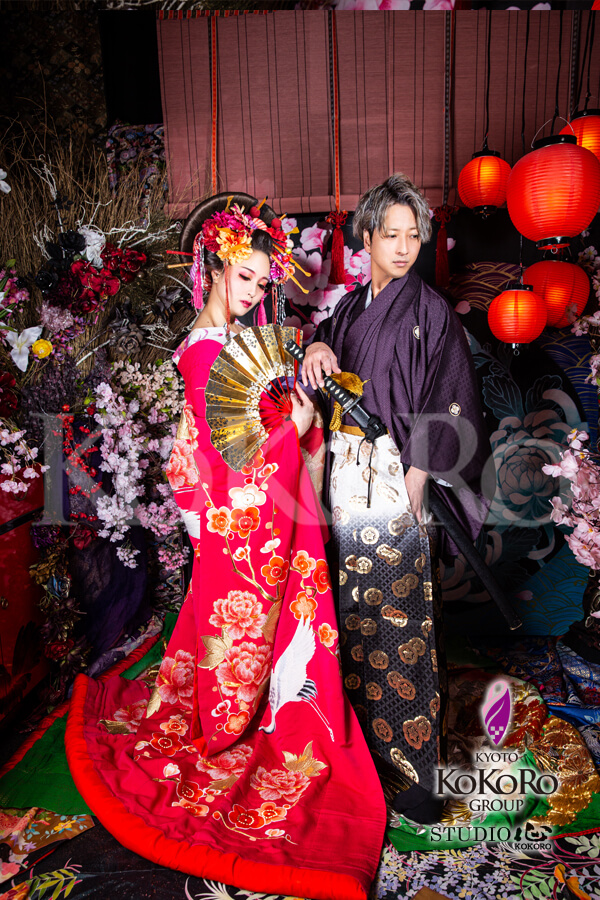 京都でカップルフォト ブログ 舞妓体験 花魁体験 Studio心