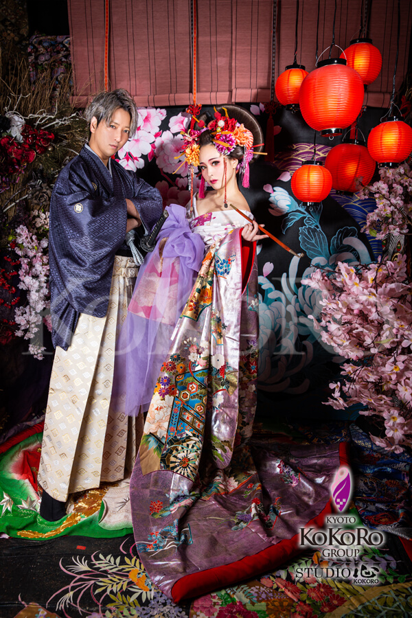 京都でカップルフォト ブログ 舞妓体験 花魁体験 Studio心