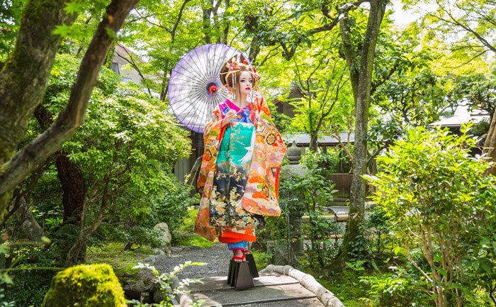 花魁体験庭園撮影プラン