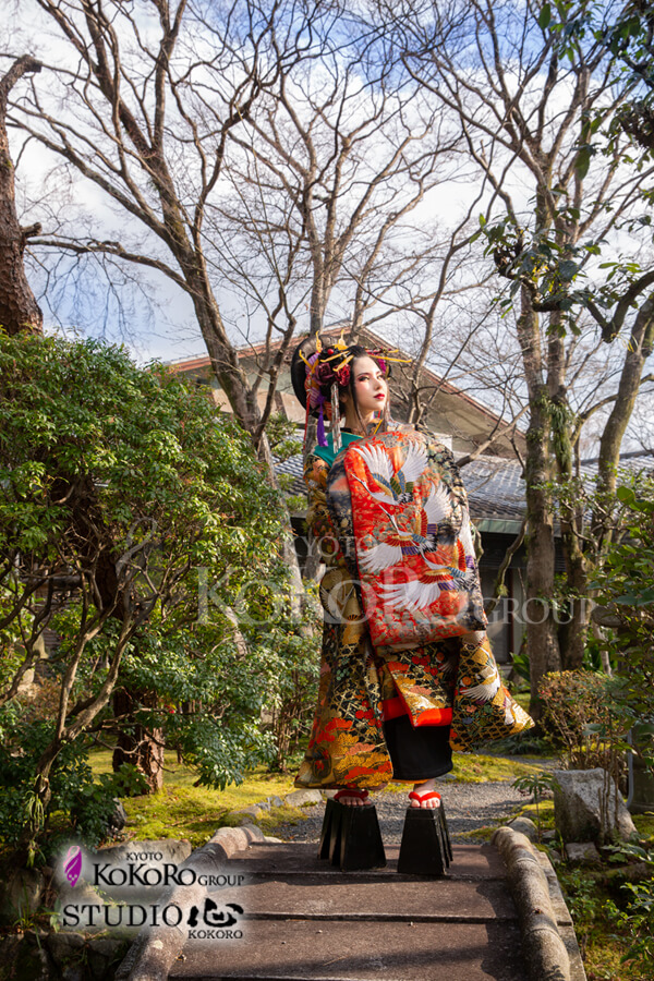 京都嵐山で花魁体験