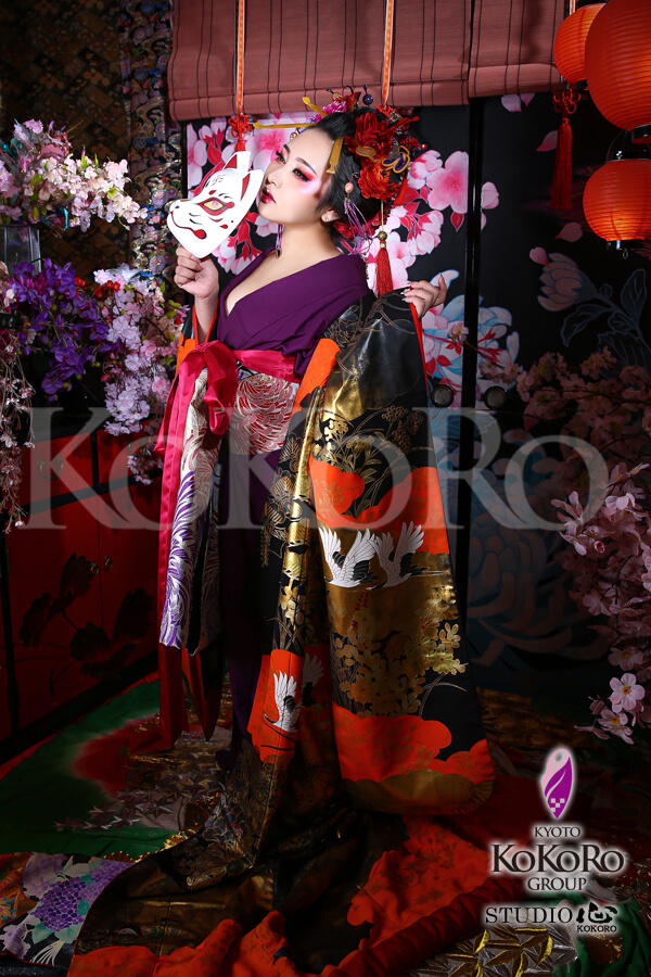 京都嵐山で花魁体験