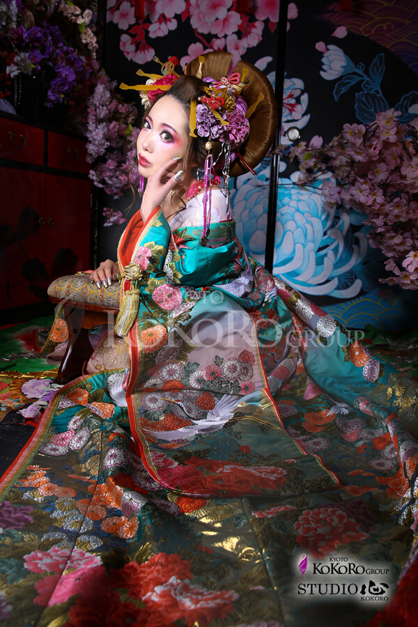 京都嵐山で花魁体験