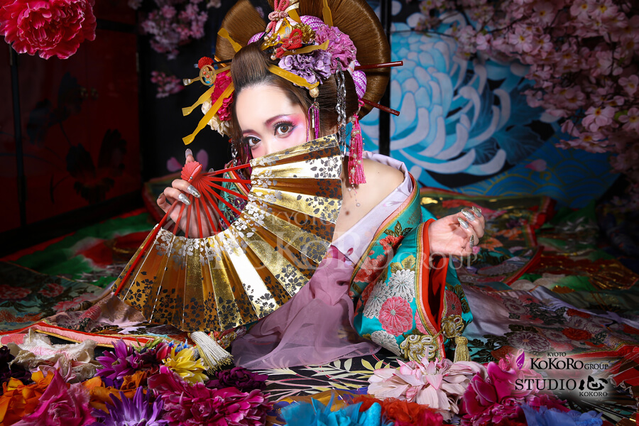 京都嵐山で花魁体験