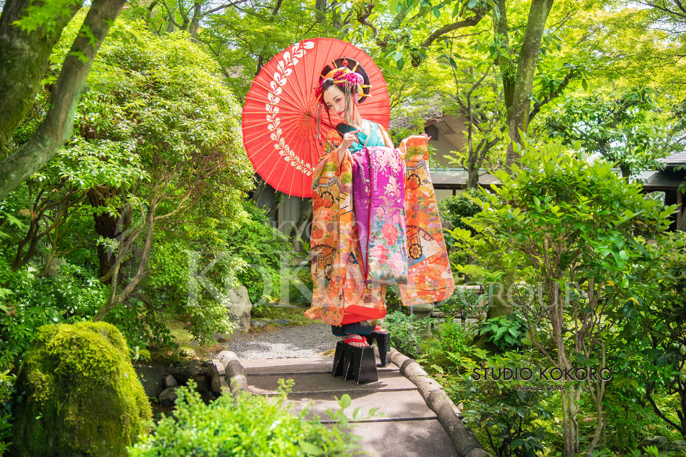 花魁体験花鳥風月庭園撮影プラン