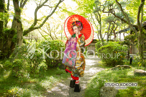 花魁体験野外撮影