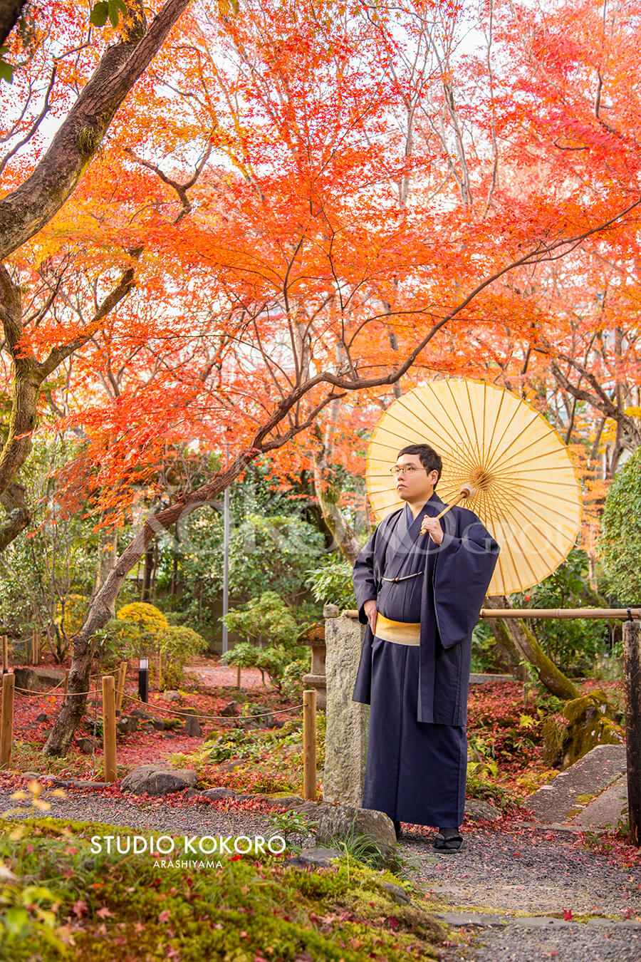 狐の嫁入り庭園撮影