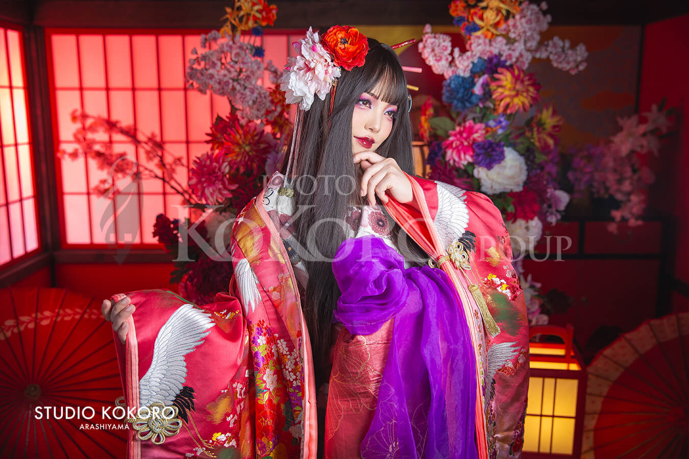 ショートヘアでも花魁に大変身！！✨✨