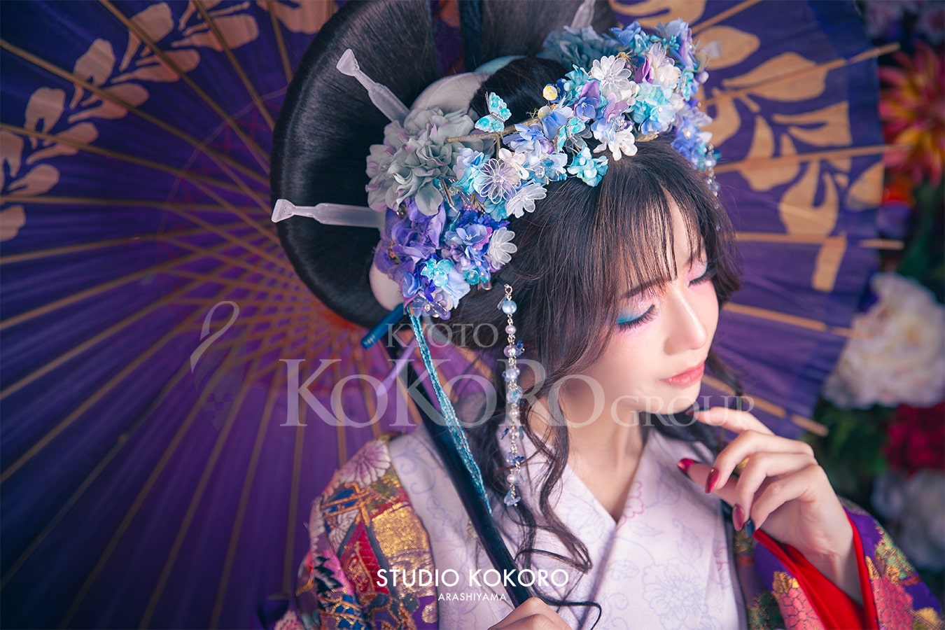 簪　嵐山　撮影