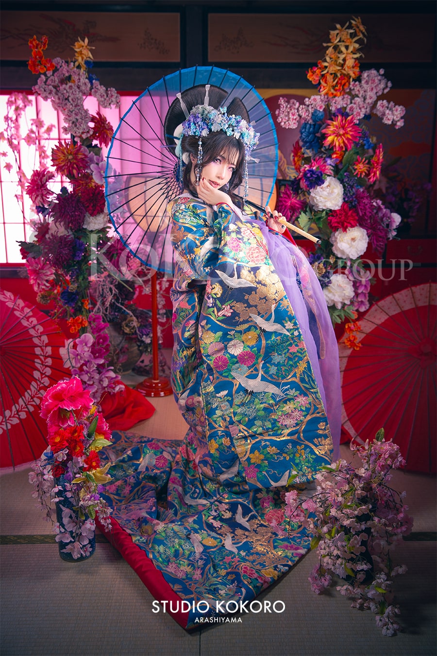 簪　嵐山　撮影