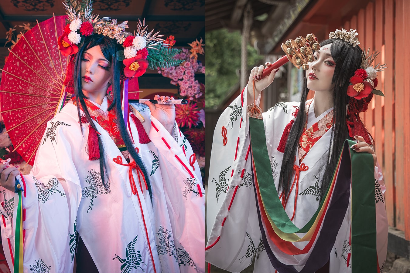嵐山　巫女　撮影