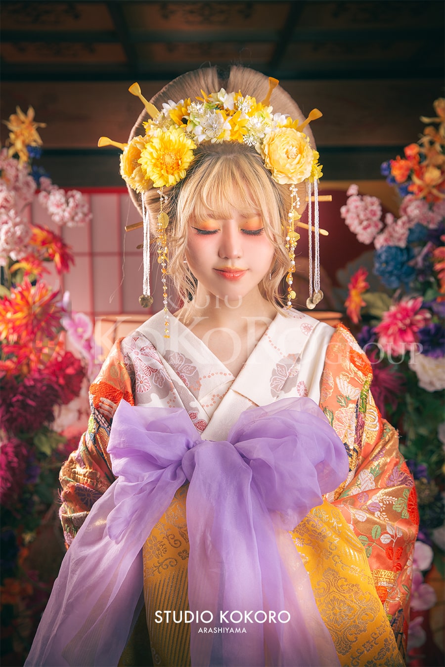 簪　嵐山　撮影