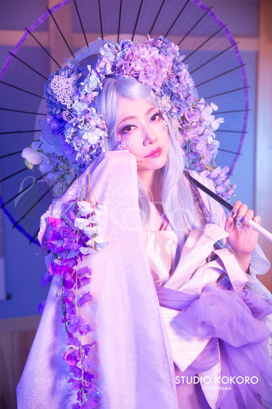 葵姫と傘