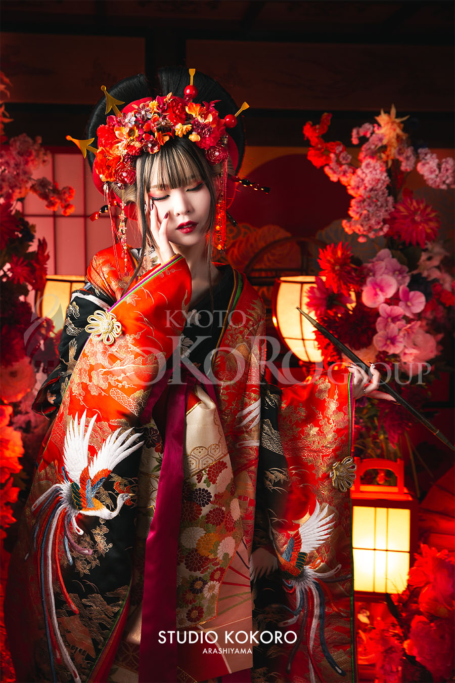 関西　嵐山　花魁体験　