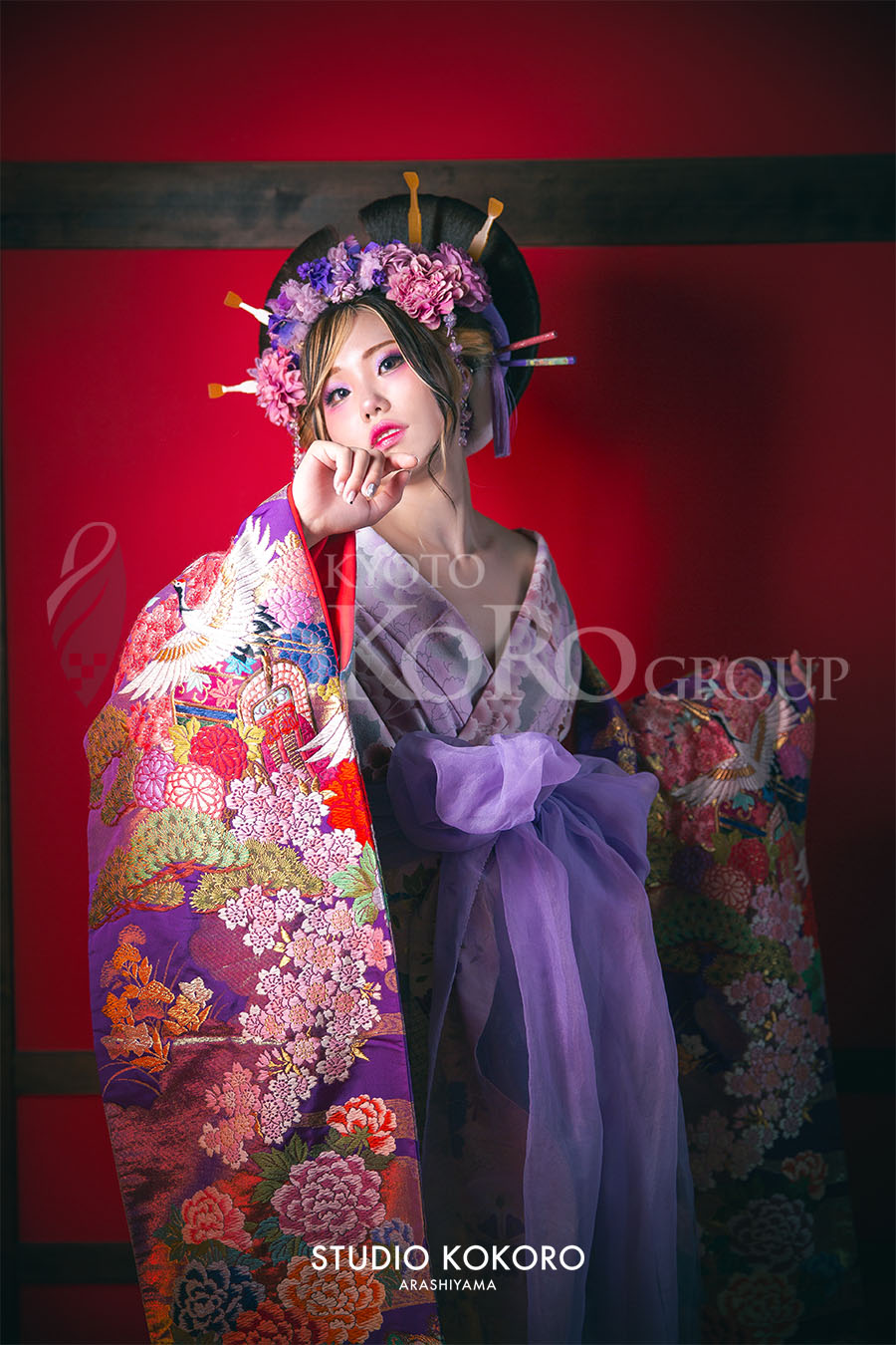 関西　嵐山　花魁体験　