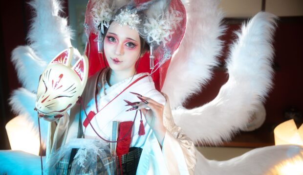 妖怪　着物撮影　嵐山