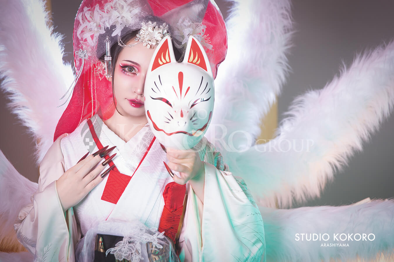 京都着物　妖怪　コスプレ