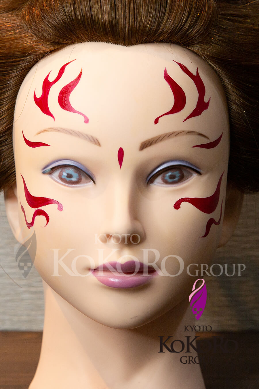 百鬼夜行フェイスペインティングの作例 / Hyakki Yagyo face painting example