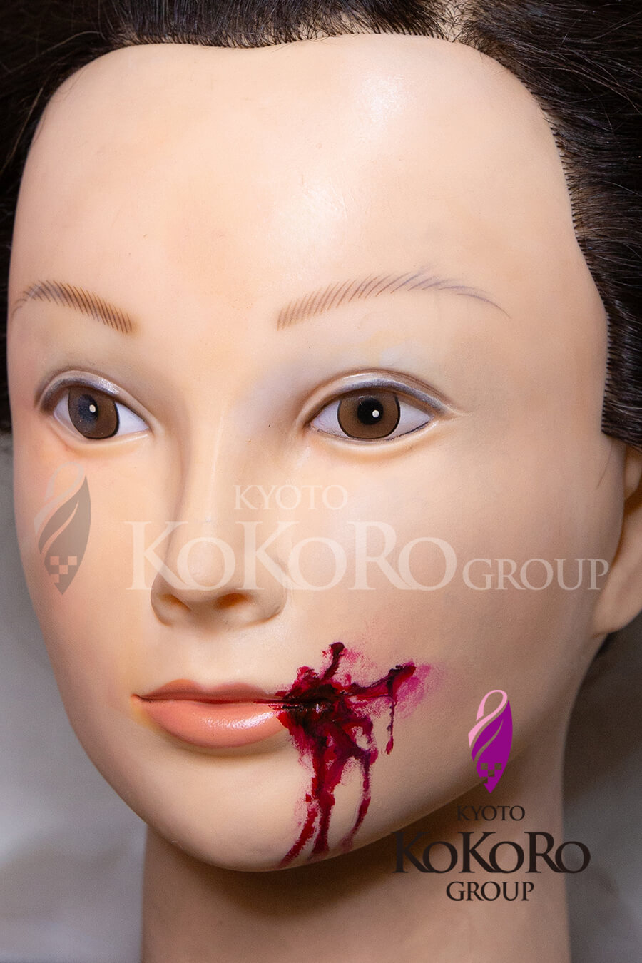 百鬼夜行フェイスペインティングの作例 / Hyakki Yagyo face painting example