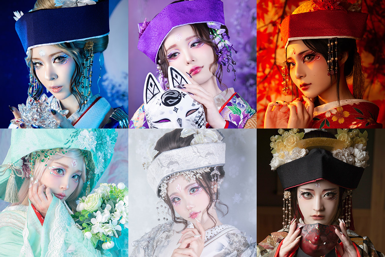 四季彩狐絵巻の作例